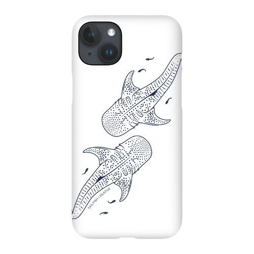 iPhone Snap Phone Case - Whale Sharks Outline - Sailfish Creative