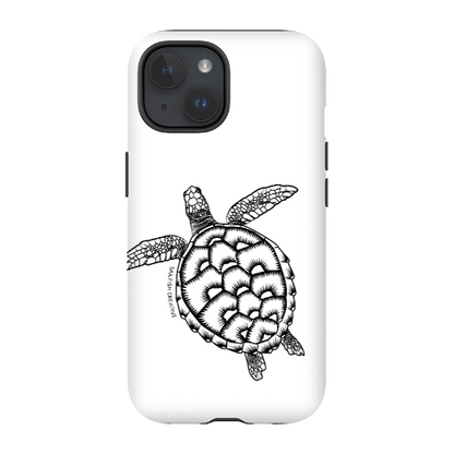 iPhone Tough Phone Case - Turtle Outline - Sailfish Creative