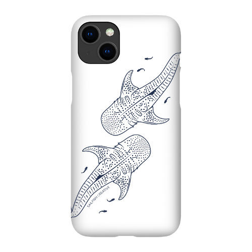 iPhone Snap Phone Case - Whale Sharks Outline - Sailfish Creative