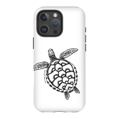 iPhone Tough Phone Case - Turtle Outline - Sailfish Creative