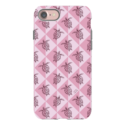 iPhone Tough Phone Case - Turtle Diamonds Orchid