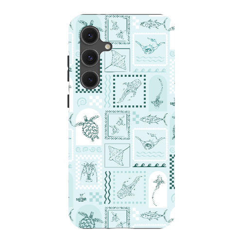 Samsung Tough Case - Arches Print Teal