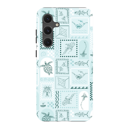Samsung Tough Case - Arches Print Teal