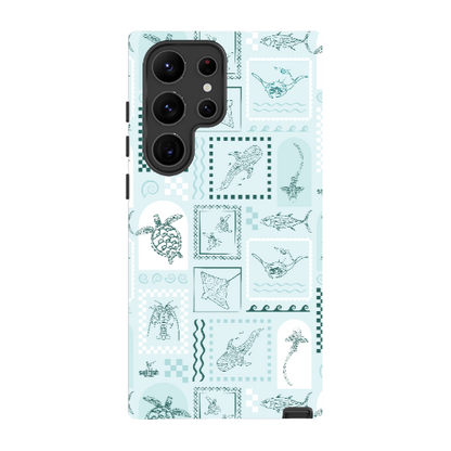 Samsung Tough Case - Arches Print Teal