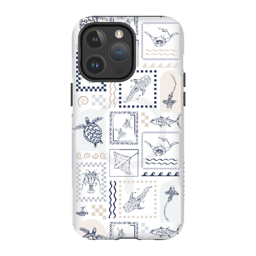 iPhone MagSafe Tough Phone Case - Arches Print Beige