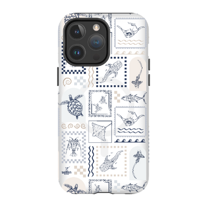 iPhone MagSafe Tough Phone Case - Arches Print Beige