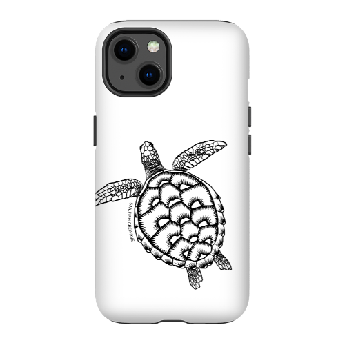 iPhone Tough Phone Case - Turtle Outline - Sailfish Creative