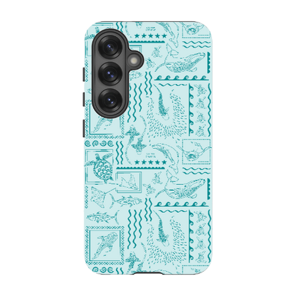 Samsung Tough Case - Busy Print Teal