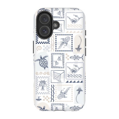 iPhone MagSafe Tough Phone Case - Arches Print Beige