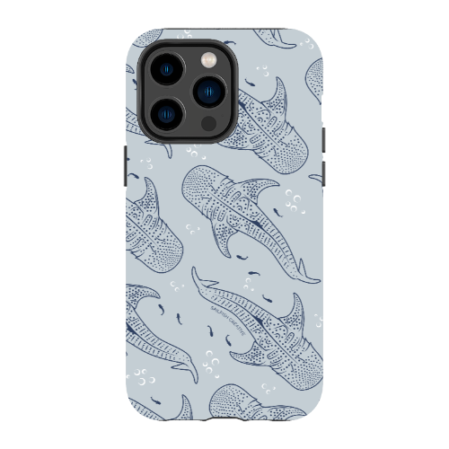 iPhone Tough Phone Case - Whale Sharks Pattern - Sailfish Creative