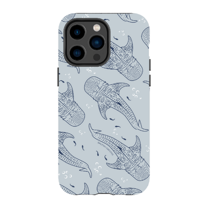 iPhone Tough Phone Case - Whale Sharks Pattern - Sailfish Creative