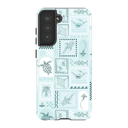 Samsung Tough Case - Arches Print Teal