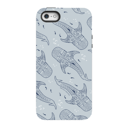 iPhone Tough Phone Case - Whale Sharks Pattern