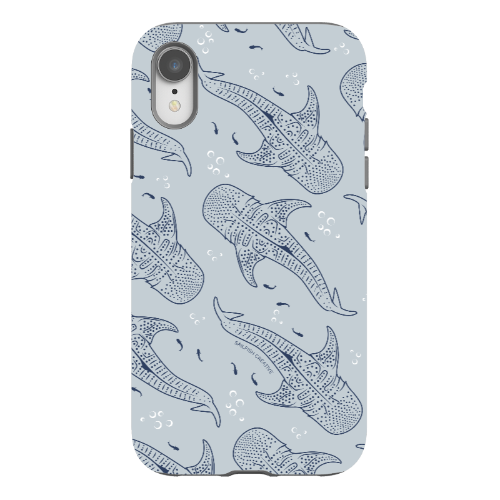 iPhone Tough Phone Case - Whale Sharks Pattern