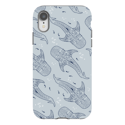 iPhone Tough Phone Case - Whale Sharks Pattern
