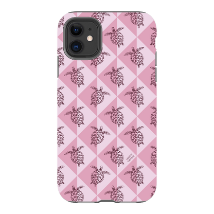 iPhone Tough Phone Case - Turtle Diamonds Orchid