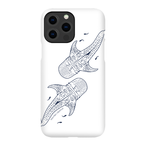 iPhone Snap Phone Case - Whale Sharks Outline - Sailfish Creative