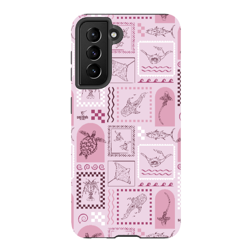 Samsung Tough Case - Arches Print Orchid