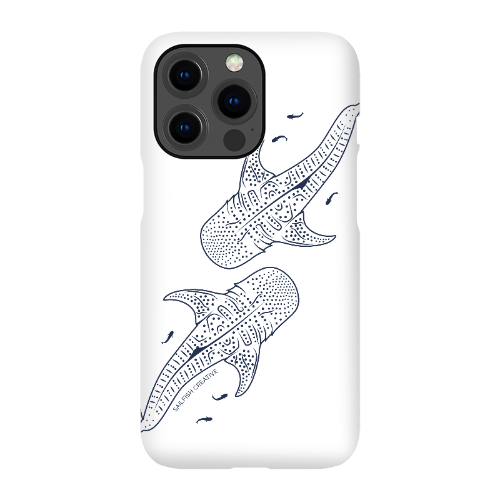 iPhone Snap Phone Case - Whale Sharks Outline - Sailfish Creative