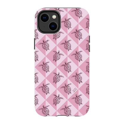 iPhone Tough Phone Case - Turtle Diamonds Orchid