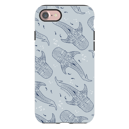 iPhone Tough Phone Case - Whale Sharks Pattern