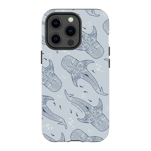 iPhone Tough Phone Case - Whale Sharks Pattern