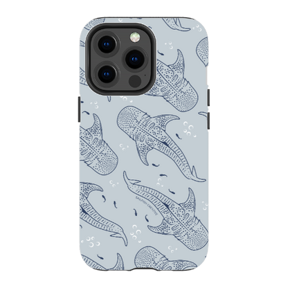 iPhone Tough Phone Case - Whale Sharks Pattern