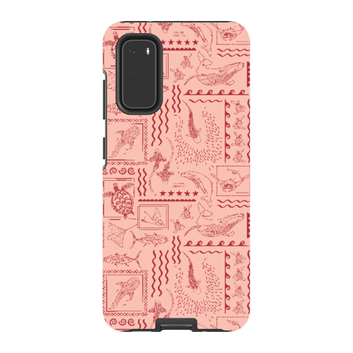 Samsung Tough Case - Busy Print Coral