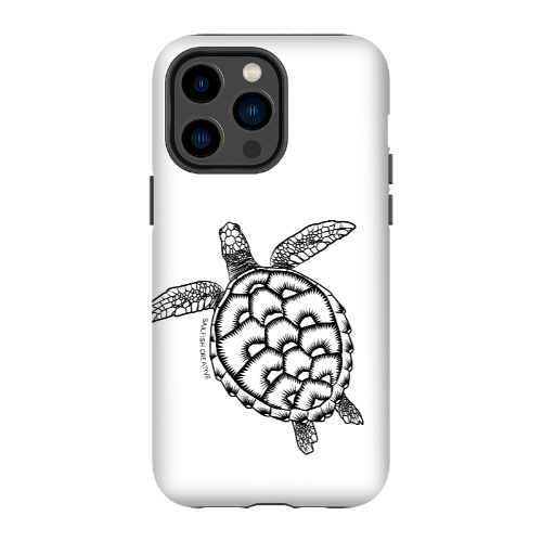 iPhone Tough Phone Case - Turtle Outline - Sailfish Creative