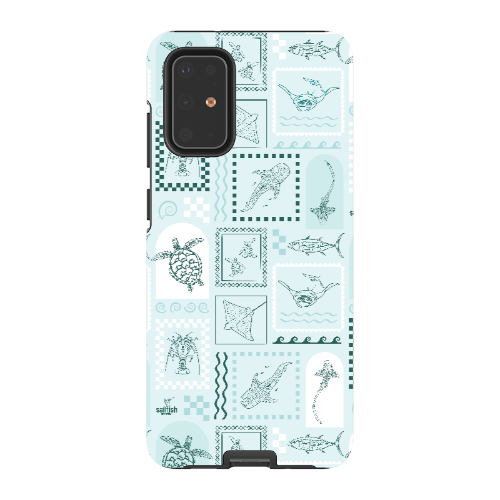 Samsung Tough Case - Arches Print Teal