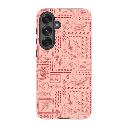 Samsung Tough Case - Busy Print Coral