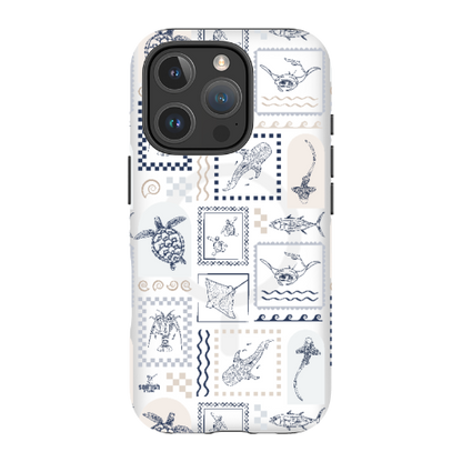 iPhone MagSafe Tough Phone Case - Arches Print Beige
