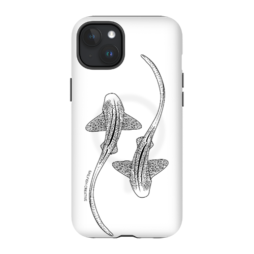 iPhone MagSafe Tough Case - Leopard Shark Outline - Sailfish Creative