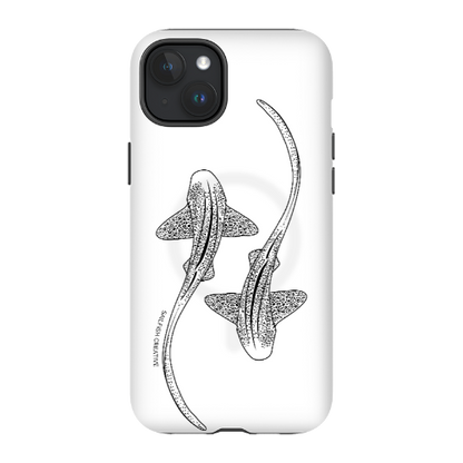 iPhone MagSafe Tough Case - Leopard Shark Outline - Sailfish Creative