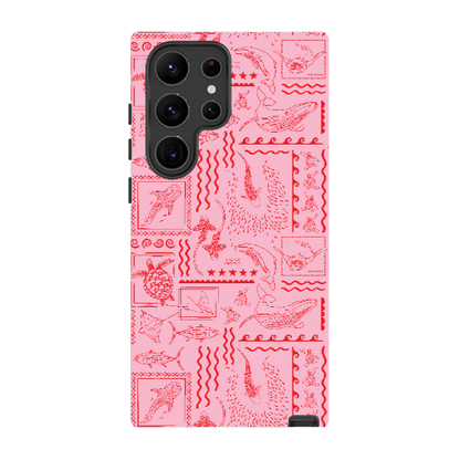 Samsung Tough Case - Busy Print Pinks