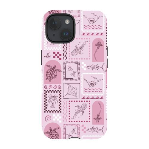 iPhone Tough Phone Case - Arches Print Orchid