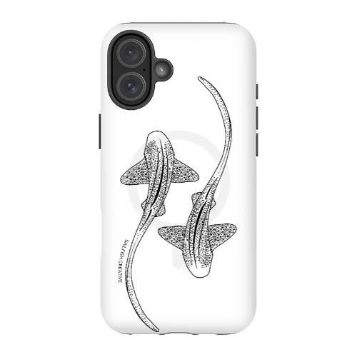 iPhone MagSafe Tough Case - Leopard Shark Outline - Sailfish Creative