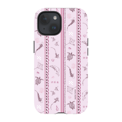 iPhone Tough Phone Case - Candy Stripes Orchid