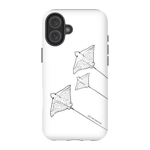 iPhone Tough Phone Case - Eagle Ray Outline - Sailfish Creative