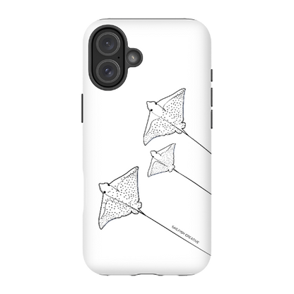 iPhone Tough Phone Case - Eagle Ray Outline - Sailfish Creative