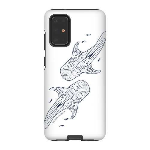 Samsung Tough Phone Case - Whale Sharks Outline - Sailfish Creative
