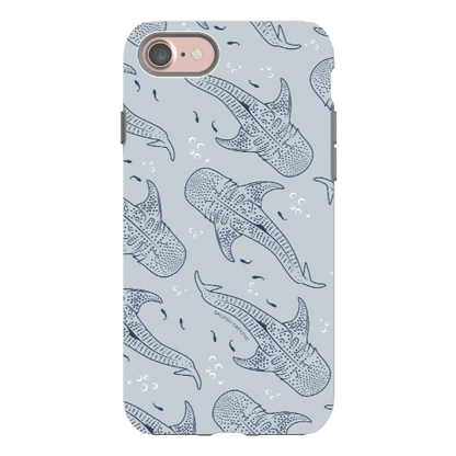 iPhone Tough Phone Case - Whale Sharks Pattern