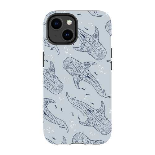 iPhone Tough Phone Case - Whale Sharks Pattern - Sailfish Creative