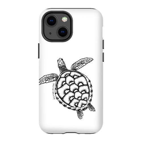 iPhone Tough Phone Case - Turtle Outline - Sailfish Creative