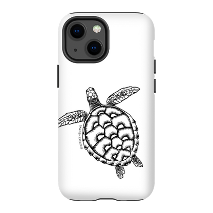 iPhone Tough Phone Case - Turtle Outline - Sailfish Creative