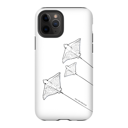 iPhone Tough Phone Case - Eagle Ray Outline - Sailfish Creative