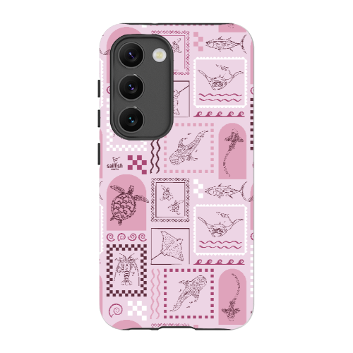 Samsung Tough Case - Arches Print Orchid