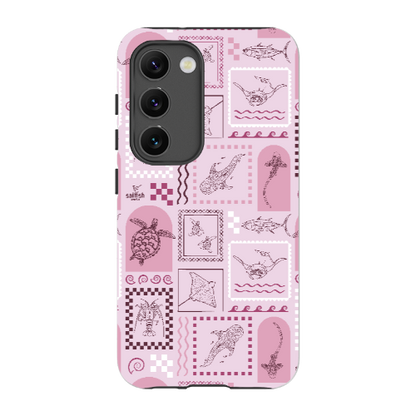 Samsung Tough Case - Arches Print Orchid