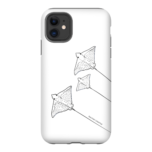 iPhone Tough Phone Case - Eagle Ray Outline - Sailfish Creative