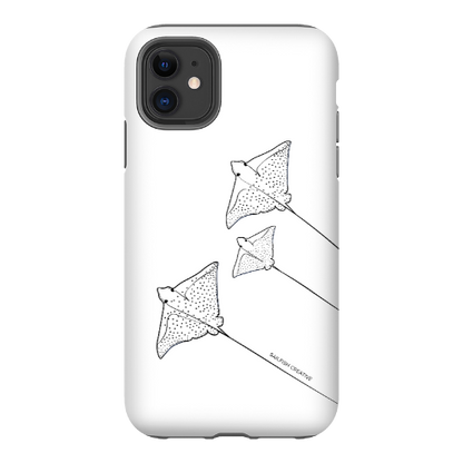 iPhone Tough Phone Case - Eagle Ray Outline - Sailfish Creative